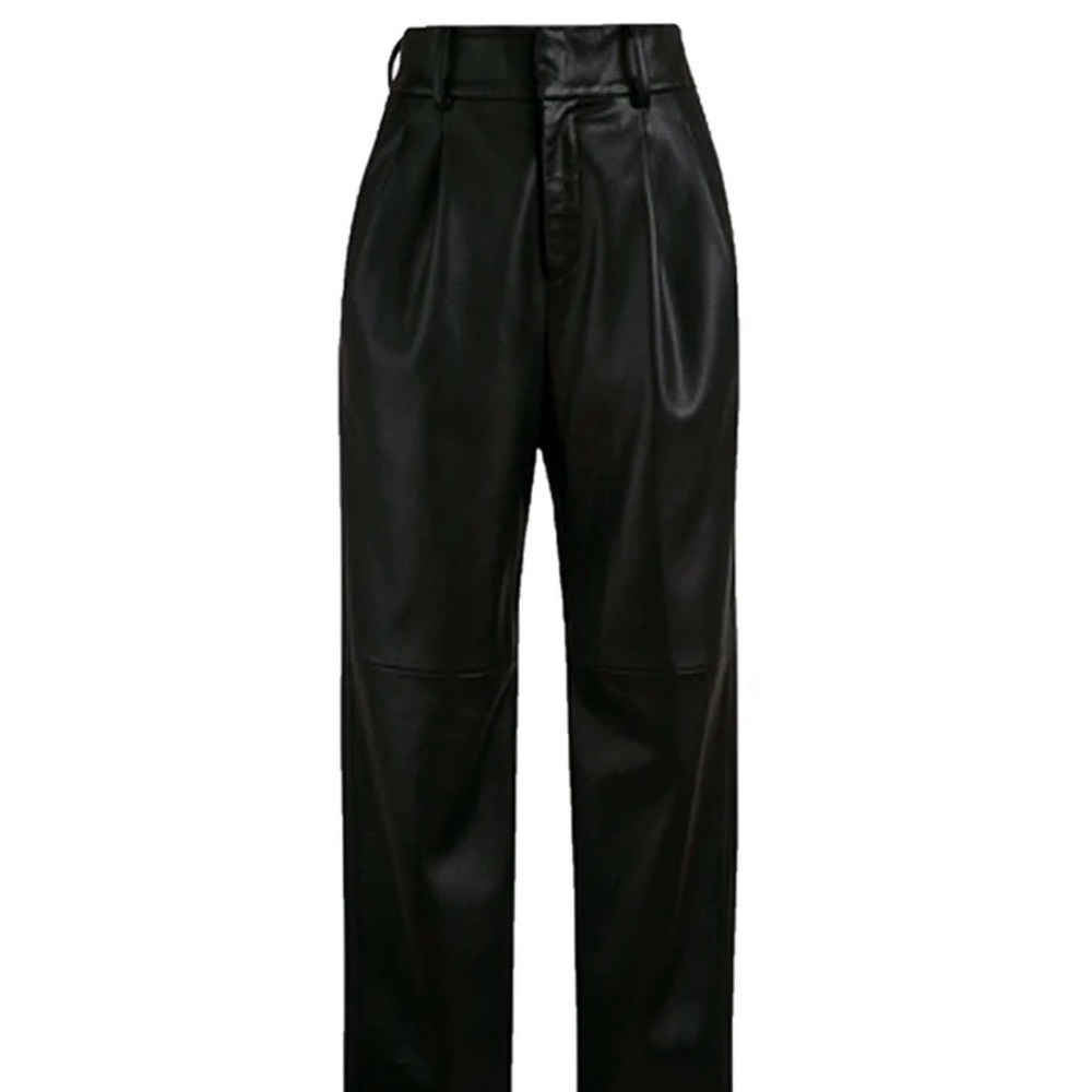 AmyEnjoyLife Black Faux Leather Trousers